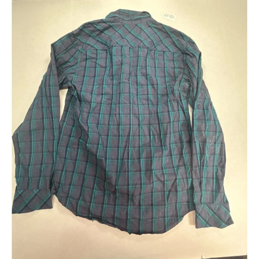 Marc Ecko shirt Men's size‎ Small gray/green long-sleeve cotton